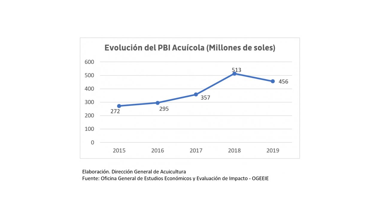 Acuicultura muestra constante crecimiento de participación en el PIB pesquero y acuícola