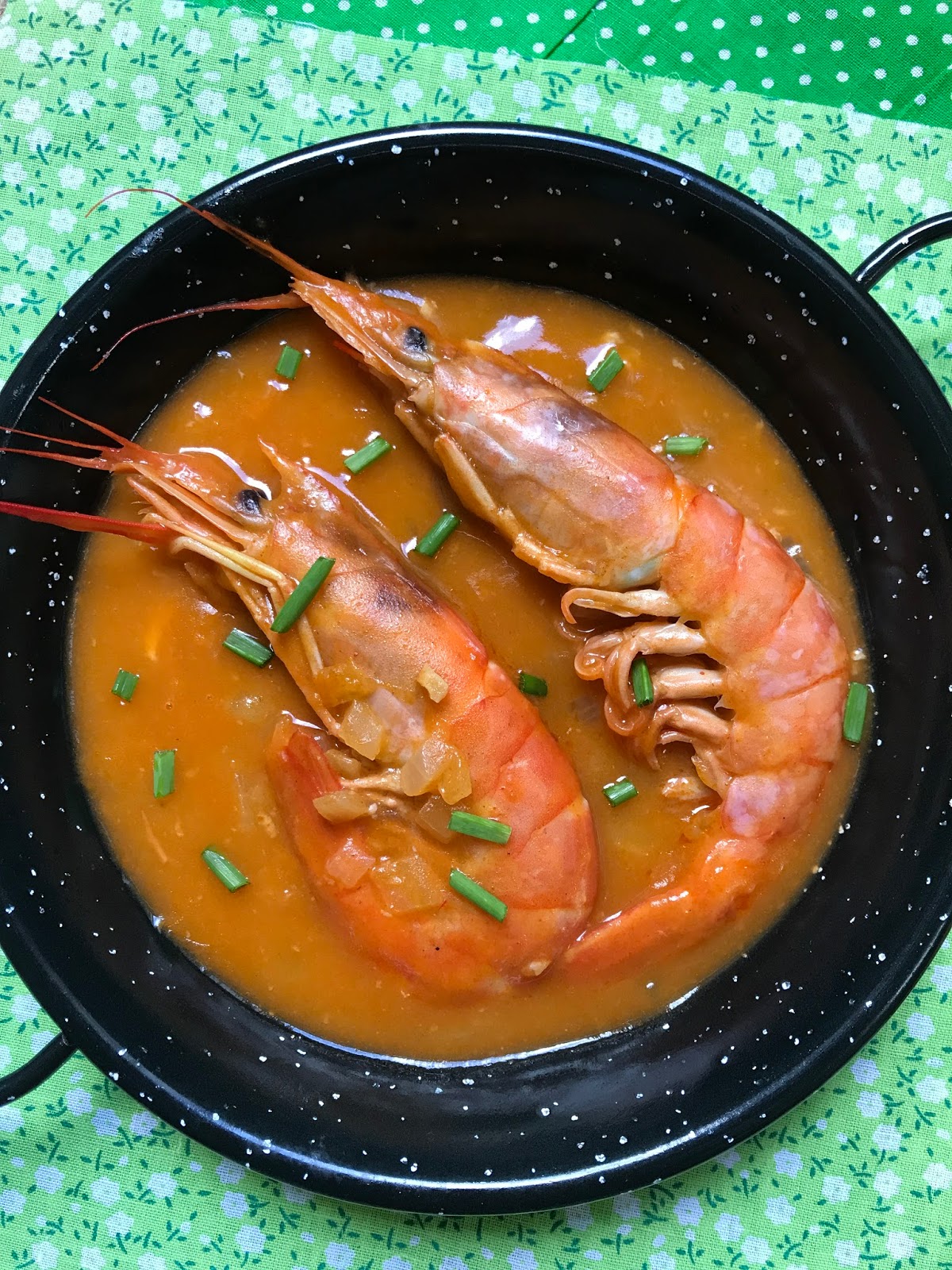Langostinos en salsa marinera