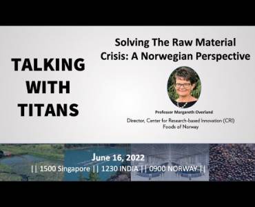 Solución de crisis de materia prima: una perspectiva Noruega, Profesora Margareth Overland