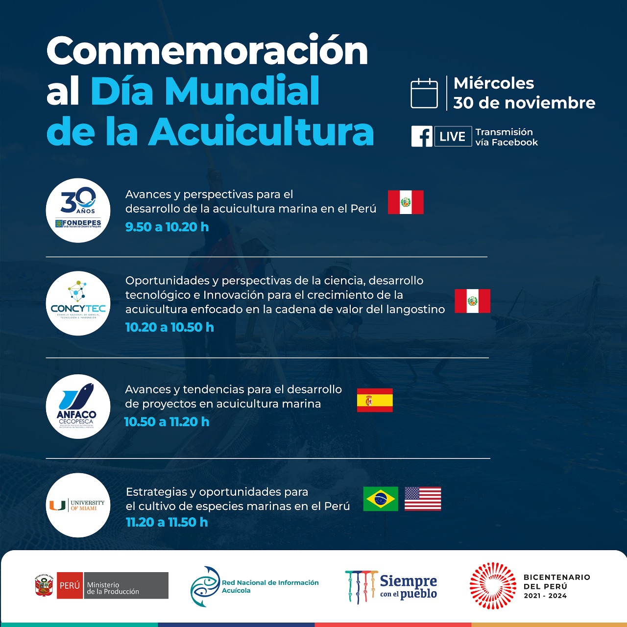 Conmemoración al Día Mundial de la Acuicultura