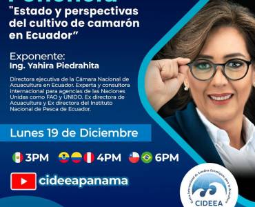 Ponencia “Estado y perspectivas del cultivo de camarón en Ecuador”
