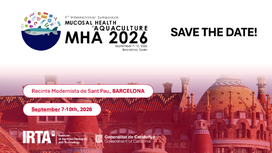 Barcelona acoge en septiembre de 2026 la conferencia internacional “Mucosal Health in Aquaculture 2026” (MHA2026)