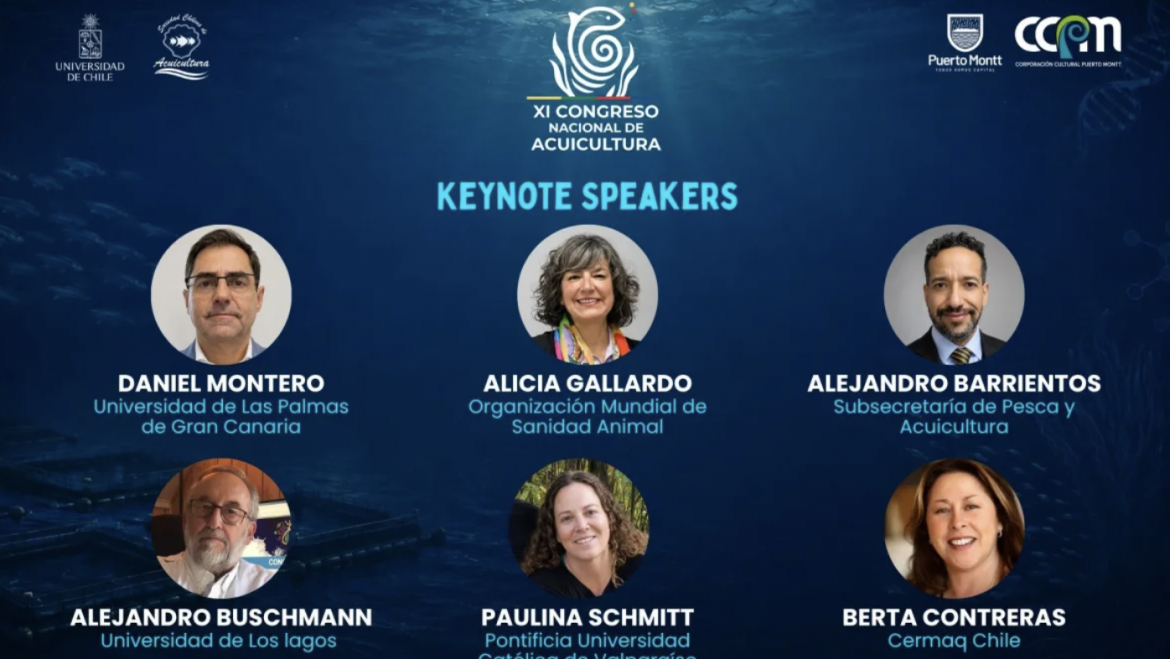 XI Congreso Nacional de Acuicultura revela prestigioso panel de exponentes nacionales e internacionales